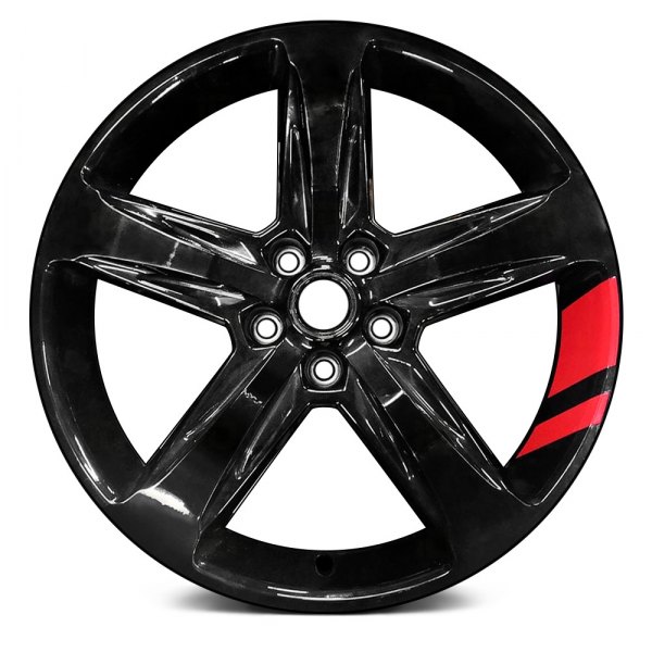 Replace® - 19 x 7.5 5-Spoke Black Alloy Factory Wheel (Replica)