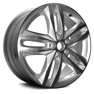 Replace® - Double 5-Spoke Machined and Silver 19x7.5 Alloy Factory Wheel - Remanufactured