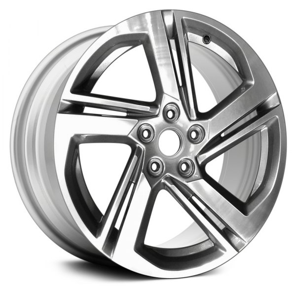 Replace® - 18 x 7 5 Double Spiral-Spoke Silver Alloy Factory Wheel (Remanufactured)