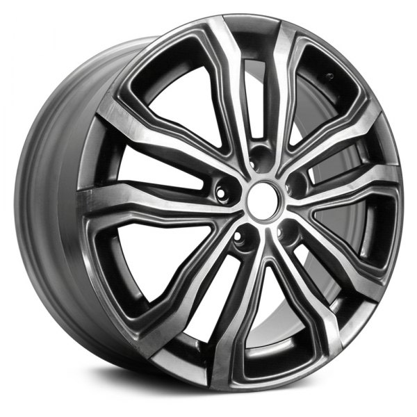Replace® - 19 x 7.5 5 V-Spoke Machined Bright Silver Metallic Alloy Factory Wheel (Remanufactured)