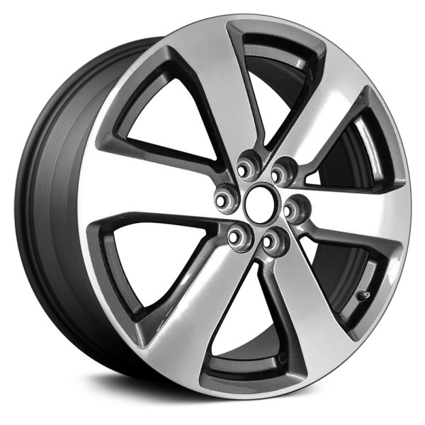 Replace® - 20 x 8 6 Spiral-Spoke Machined and Dark Charcoal Alloy Factory Wheel (Remanufactured)