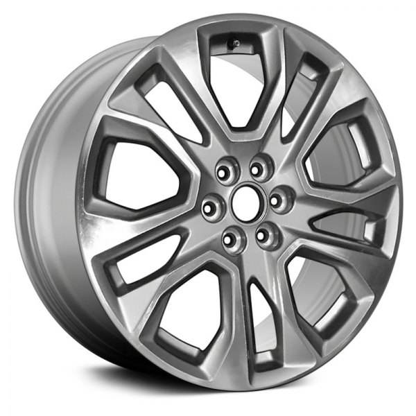 Replace® - 20 x 8 5 V-Spoke Machined and Light Argent Metallic Alloy Factory Wheel (Remanufactured)