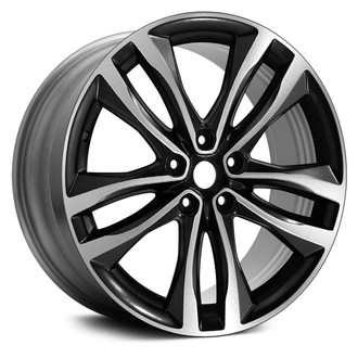 Replace® - Double 5-Spoke Machined and Black 19x8.5 Alloy Factory Wheel - Remanufactured