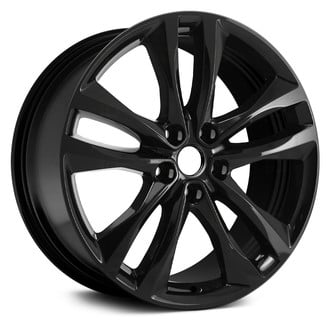 Replace® - Double 5-Spoke Gloss Black 19x8.5 Alloy Factory Wheel - Remanufactured