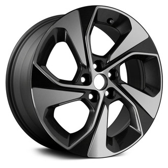 Replace® - 5 Spiral-Spoke Machined and Charcoal 17x6.5 Alloy Factory Wheel - Remanufactured