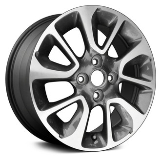 Replace® - 10 Spiral-Spoke Machined Dark Charcoal 15x6 Alloy Factory Wheel - Remanufactured