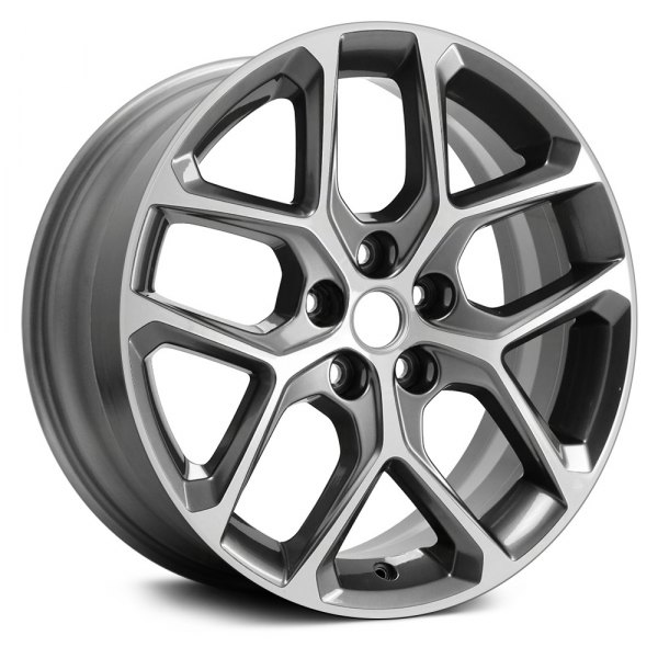 Replace® - 17 x 7.5 5 Y-Spoke Machined and Silver Alloy Factory Wheel (Remanufactured)