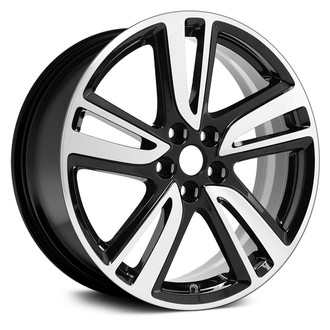 Replace® - Double 5-Spoke Machined Gloss Black 18x7.5 Alloy Factory Wheel - Remanufactured