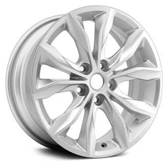 Replace® - 5 V-Spoke Sparkle Silver 17x7.5 Alloy Factory Wheel - Remanufactured
