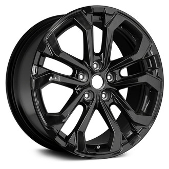 Replace® - 5 V-Spoke Black 19x7.5 Alloy Factory Wheel - Remanufactured