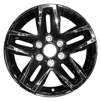 Replace® - Double 5-Spoke Painted Gloss Black 18x8.5 Alloy Factory Wheel - Replica