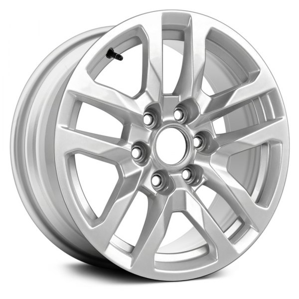 Replace® - 19 x 8.5 Double 5-Spoke Sparkle Silver Alloy Factory Wheel (Remanufactured)