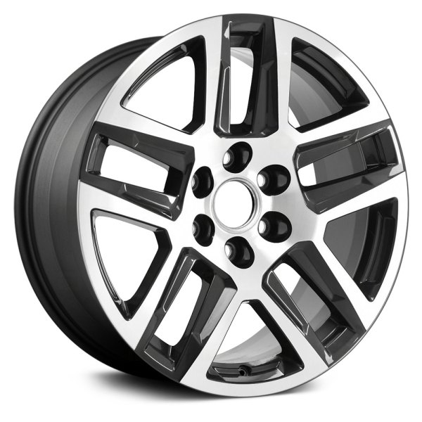 Replace® - 20 x 9 Double 5-Spoke Machined and Dark Charcoal Alloy Factory Wheel (Remanufactured)