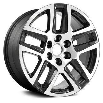 Replace® - Double 5-Spoke Machined and Dark Charcoal 20x9 Alloy Factory Wheel - Remanufactured