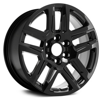 Replace® - Double 5-Spoke Black 20x9 Alloy Factory Wheel - Remanufactured
