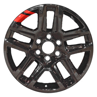 Replace® - Double 5-Spoke Painted Black with Red Stripes 20x9 Alloy Factory Wheel - Remanufactured