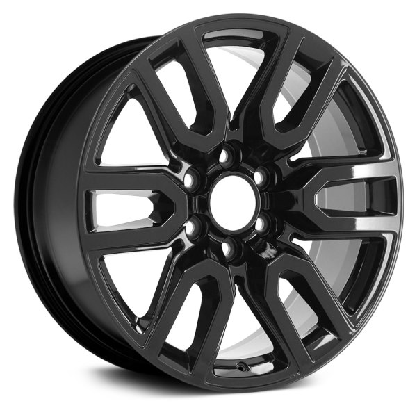 Replace® - 20 x 9 6 V-Spoke Black Alloy Factory Wheel (Remanufactured)