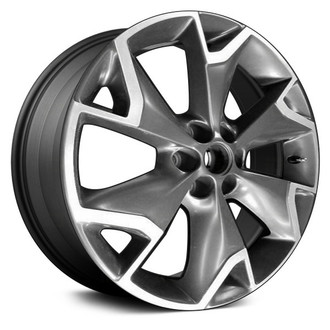 Replace® - 6 Split-Spoke Machined Dark Bluish Charcoal 20x8 Alloy Factory Wheel - Remanufactured