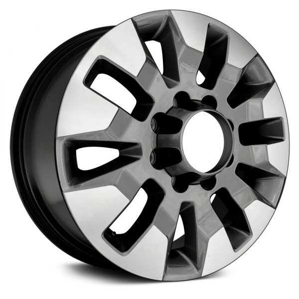 Replace® - 20 x 8.5 10-Spoke Machined Gloss Black Alloy Factory Wheel (Remanufactured)