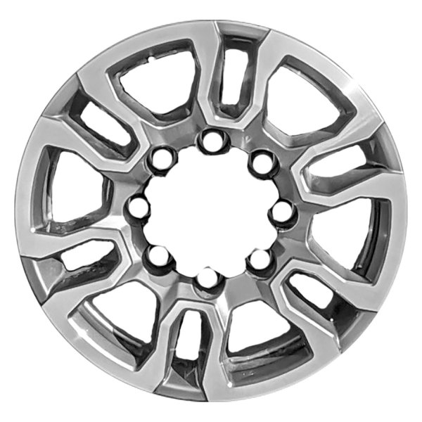 Replace® - 18 x 8 6 V-Spoke Machined Medium Charcoal Metallic Alloy Factory Wheel (Remanufactured)