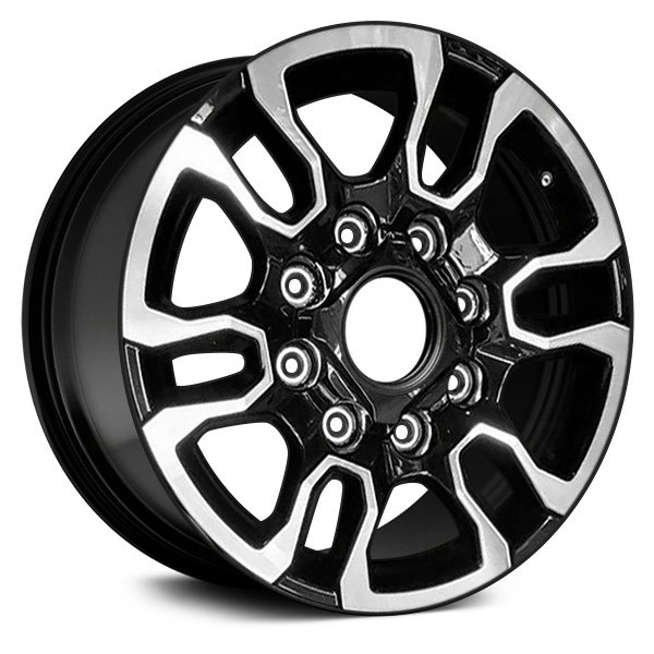 Replace® - 18 x 8 6 V-Spoke Black Alloy Factory Wheel (Remanufactured)