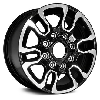 Replace® - 6 V-Spoke Black 18x8 Alloy Factory Wheel - Remanufactured