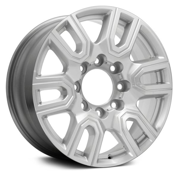 Replace® - 20 x 8.5 6 Double-Spoke Machined Sparkle Silver Alloy Factory Wheel (Remanufactured)