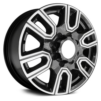 Replace® - 6 Double-Spoke Machined Gloss Black 20x8.5 Alloy Factory Wheel - Remanufactured