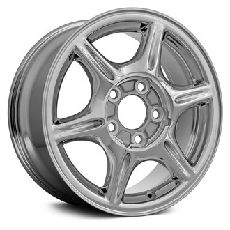 Replace® - 6 I-Spoke Chrome 16x6.5 Alloy Factory Wheel - Remanufactured