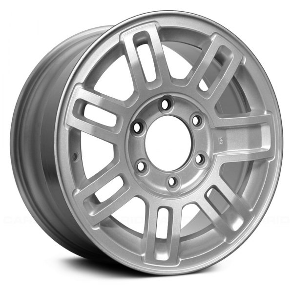 Replace® - 16 x 7.5 7 Double I-Spoke Machined and Silver Alloy Factory Wheel (Remanufactured)