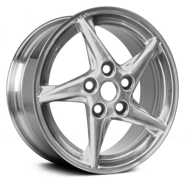 Replace® - 16 x 6.5 5 Spiral-Spoke Bright Polished Alloy Factory Wheel (Factory Take Off)