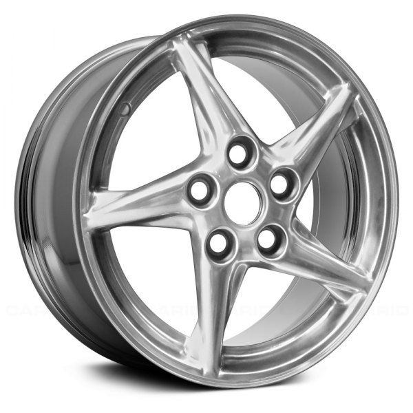 Replace® - 16 x 6.5 5 Spiral-Spoke Chrome Alloy Factory Wheel (Remanufactured)