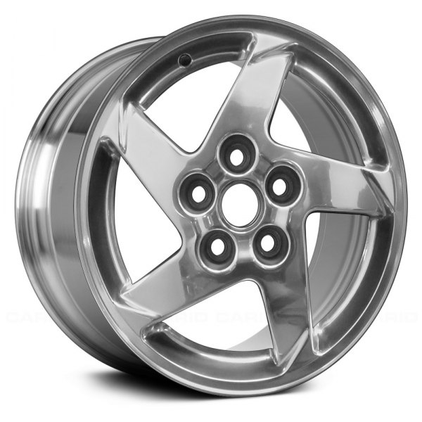 Replace® - 16 x 6.5 5 Spiral-Spoke Bright Polished Alloy Factory Wheel (Remanufactured)
