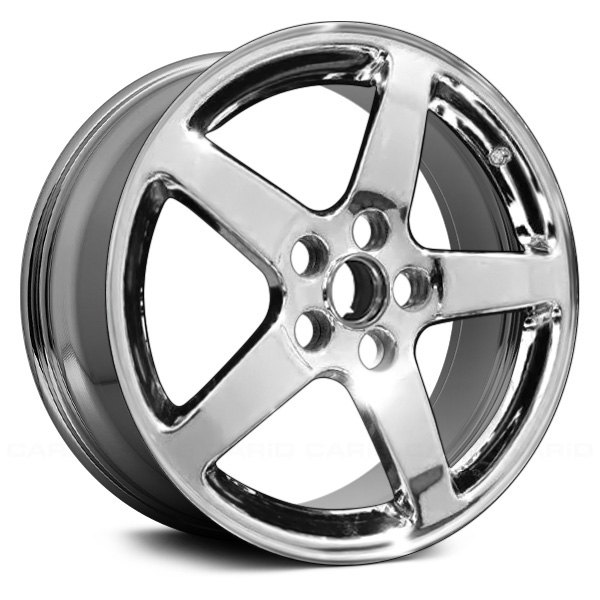Replace® - 17 x 7 5-Spoke Chrome Alloy Factory Wheel (Remanufactured)