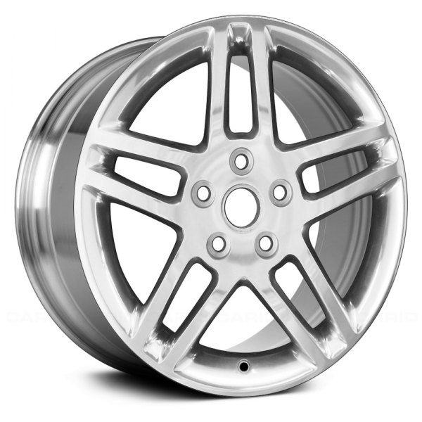 Replace® - 17 x 6.5 Double 5-Spoke Bright Polished Alloy Factory Wheel (Remanufactured)