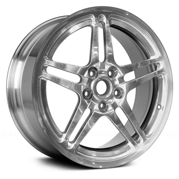 Replace® - 17 x 7 Double 5-Spoke Bright Polished Alloy Factory Wheel (Remanufactured)