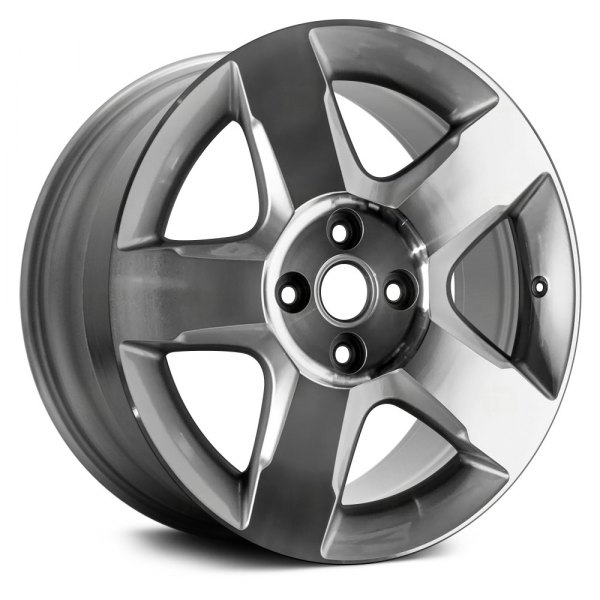 Replace® - 16 x 6 5-Spoke Machined and Silver Metallic Alloy Factory Wheel (Replica)