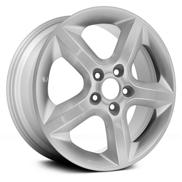 Replace® - 17 x 7 5-Spoke Silver Alloy Factory Wheel (Remanufactured)