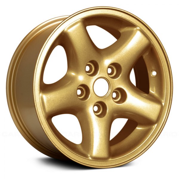 Replace® - 15 x 7 5-Spoke Machined and Gold Alloy Factory Wheel (Remanufactured)