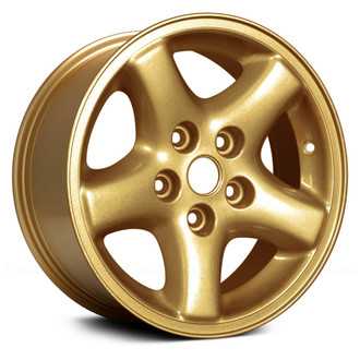 Replace® - 5-Spoke Machined and Gold 15x7 Alloy Factory Wheel - Remanufactured