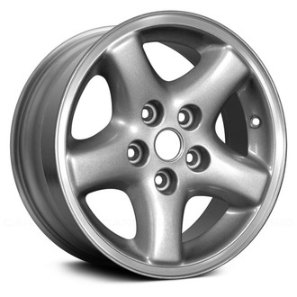 Replace® - 5-Spoke Silver with Machined Lip 15x7 Alloy Factory Wheel - Remanufactured