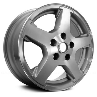 Replace® - 5-Spoke Machined with Silver Vents 17x7.5 Alloy Factory Wheel - Remanufactured