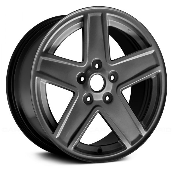 Replace® - 17 x 6.5 5-Spoke Black Alloy Factory Wheel (Remanufactured)