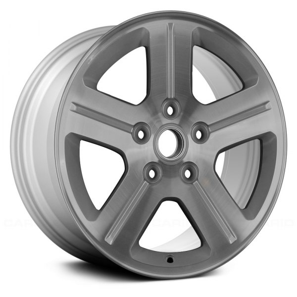 Replace® - 17 x 7.5 5-Spoke Machined and Silver Alloy Factory Wheel (Remanufactured)