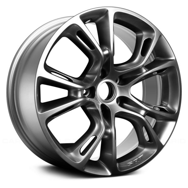 Replace® - 20 x 10 5 Double V-Spoke Dark Hyper Silver Alloy Factory Wheel (Remanufactured)