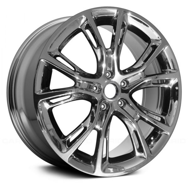 Replace® - 20 x 10 5 Double V-Spoke Light PVD Chrome Alloy Factory Wheel (Remanufactured)