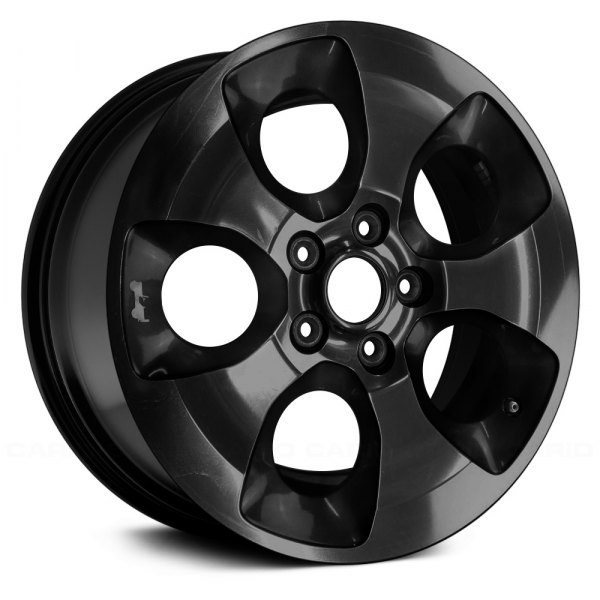 Replace® - 18 x 7.5 5-Hole Black Alloy Factory Wheel (Remanufactured)