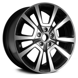 Replace® - 5 V-Spoke Gloss Black 18x7.5 Alloy Factory Wheel - Remanufactured