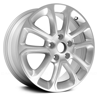 Replace® - 5 V-Spoke Bright Silver 18x8 Alloy Factory Wheel - Remanufactured