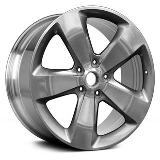 Replace® - 5-Spoke Polished and Medium Charcoal Metallic 20x8 Alloy Factory Wheel - Remanufactured